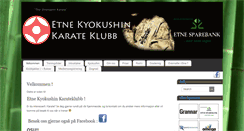 Desktop Screenshot of kyokushin-etne.net